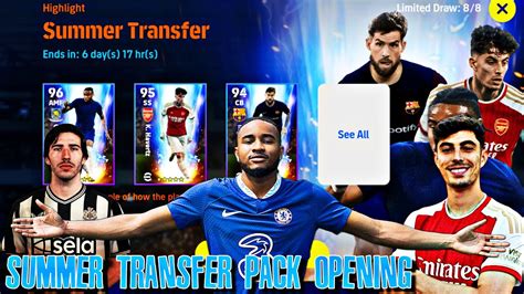 Omg Nkunku 99 Rate And Summer Transfer Pack Opening In Efootball 2024