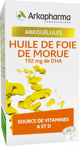 Arkogélules Huile de Foie de Morue 60 Gélules Apo24