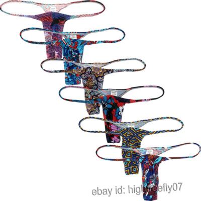 Men S Micro Bikini Thong Underwear Sissy Slim Fit String Tangas Hipster