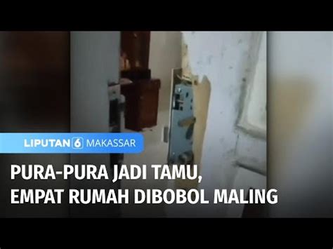 Ditinggal Pemililk Empat Rumah Dibobol Maling Liputan Makassar