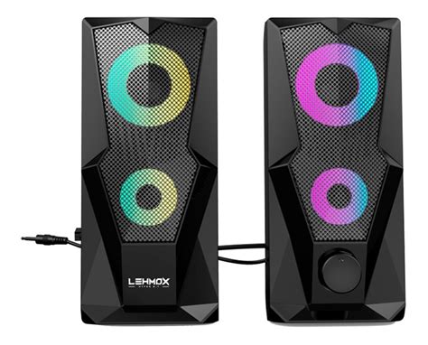 Caixa De Som Pc Game 2 0 Rgb Lehmox Gt S3 Hyper Gt Novo Mercado Livre