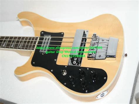 Left Hand Bass guitar 4003 Electric Bass Guitar IN Natural 4 Strings ...