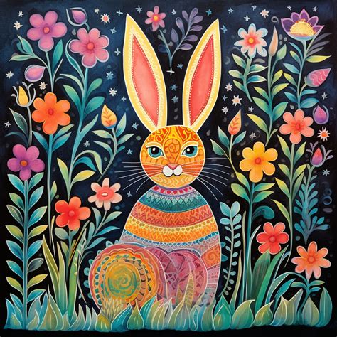 Whimsical Easter Bunny Rabbit Free Stock Photo - Public Domain Pictures