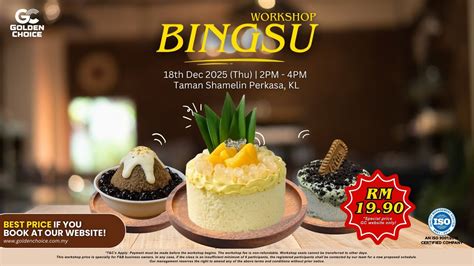 Bingsu Workshop 18th Dec 2025 2pm 4pm At 10 Jalan 491a Taman
