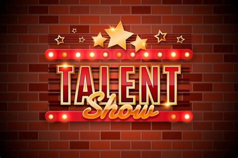 Realistic Talent Show Background