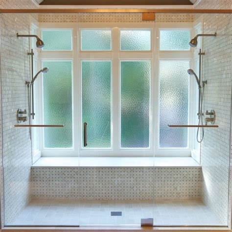 Obscure Glass Windows Bathroom Transitional With Glass Shower Door