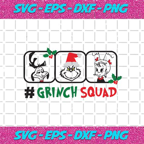 Grinch Squad Svg Christmas Svg Grinch Svg Grinch Squad Svg Max The