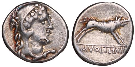 Roman Republic M Voleteius M F 75 BC Silver Denarius The Ludi Plebeii