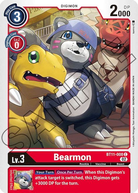 Bearmon BT 11 Dimensional Phase Digimon CardTrader