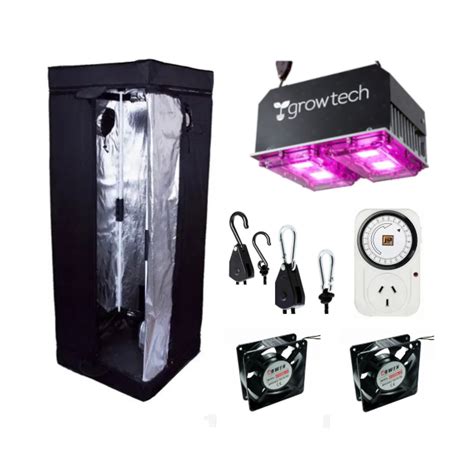 Kit Indoor Carpa X Growtech W Timer Poleas Coolers