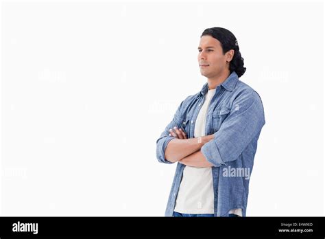 Close Up Of A Man Crossing His Arms Stock Photo Alamy