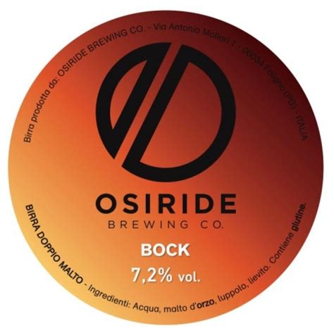 Bock Del Birrificio Osiride Brewing Co Whatabeer Cronache Di Birra