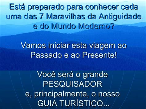 As Sete Maravilhas Do Mundo Ppt