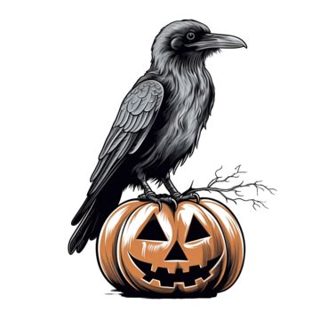 Vector Graphic Sketch Of Raven Vector Sketch Halloween Vibes Element