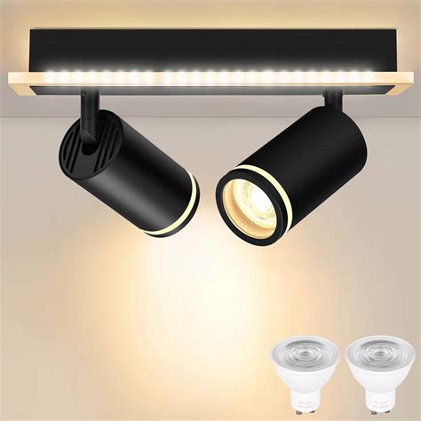 Luocai 2 Way Ceiling Spotlight Rotatable Led Spotlight Ceiling Lights