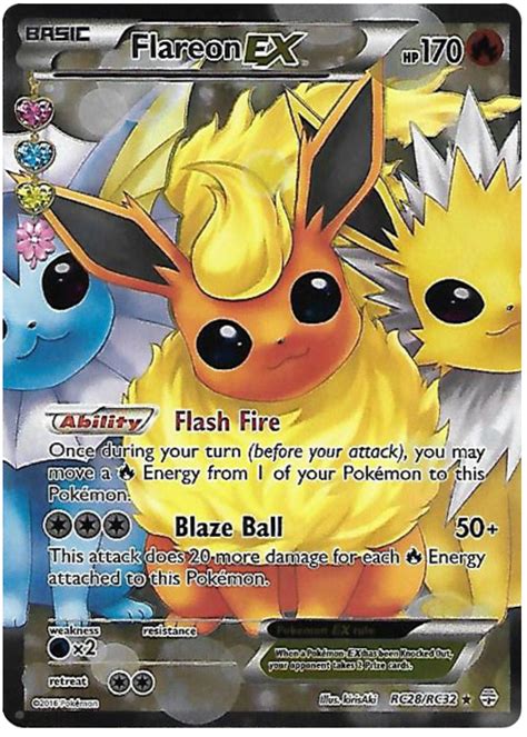 Flareon EX - Generations #RC28 Pokemon Card