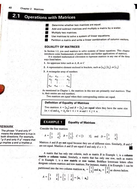 Linear Algebra - Chapter 2 - 40 Chapter 2 Matrices 2 Operations with