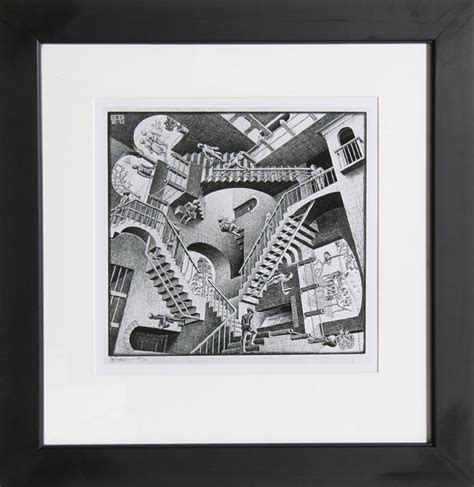 Bid Now M C Maurits Cornelis Escher Relativity Poster