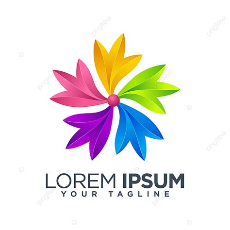 Logo Color Design Vector Design Images Colorful Floral Leaf Logo