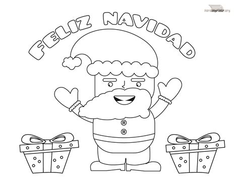 Santa Claus Para Imprimir Y Colorear