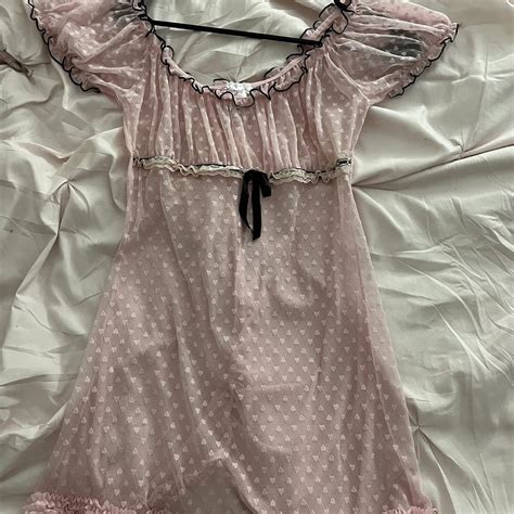 Coquette Girly Babydoll Lingerie Dress Depop