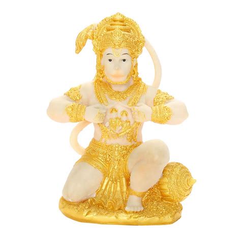 Buy Adse Gold Hanuman Statue Indian Lord Sculpture India Figurine