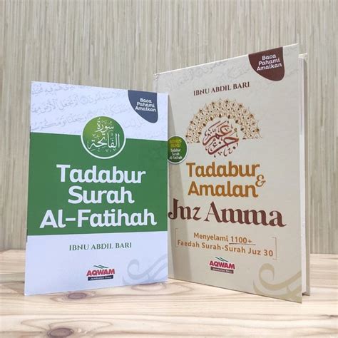 Jual Sahih Tadabur Dan Amalan Juz Amma Bonus Tadabur Al Fatihah Di