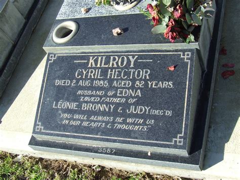 cyril hector kilroy unknown  find  grave memorial