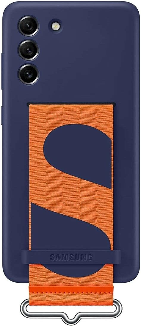 Samsung Official Original Galaxy S21 Fe 5g Silicone Cover With Strap Ef Gg990 Navy Amazon