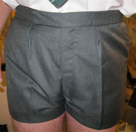 Classic Dark Grey Polywool 1970s Style School Shorts W36 Inside Leg 2