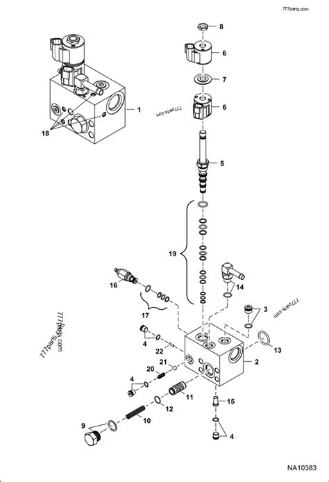 Power Bob Tach Valve Two Female Connector Coils External Relief