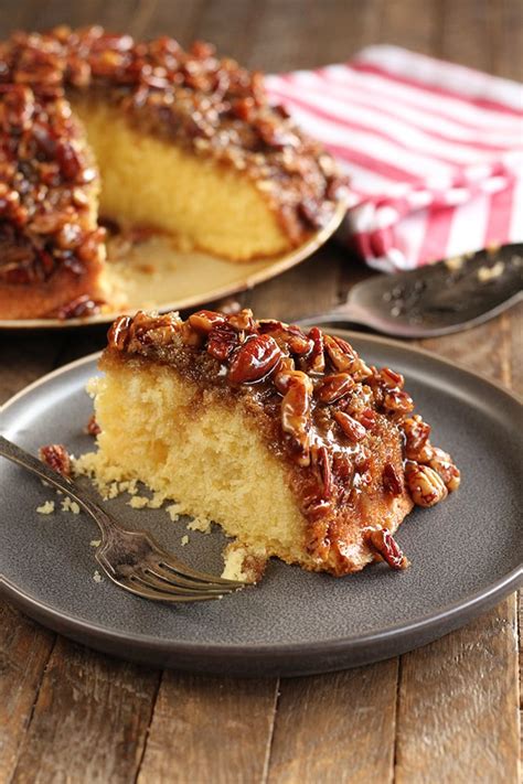 Caramel Pecan Upside Down Cake Southern Bite