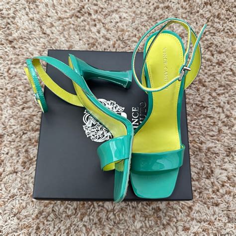 Vince Camuto Ocean Patent Leather Heels Gem