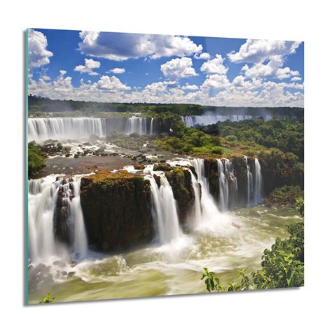 ArtprintCave Obraz Na Szkle Wodospad Iguazu Woda 60x60 Cm