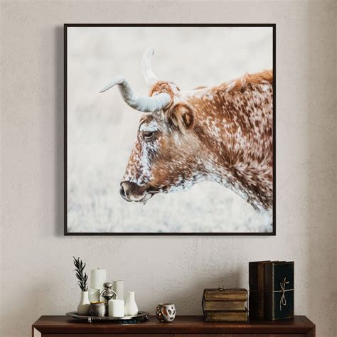 texas longhorn cattle art  sepia colors teri james photography