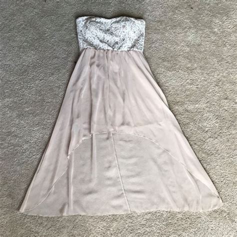 Strapless Nude Beige Lace Dress Beige Lace Dresses Lace Dress Dress