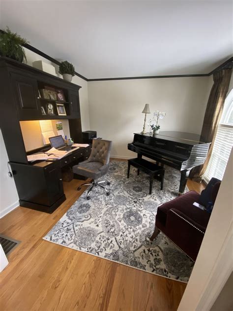 Grand Piano Room in a Small Living Space