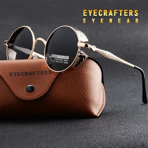 Eyecrafters Round Circle Polarized Sunglasses Women Men Ed371