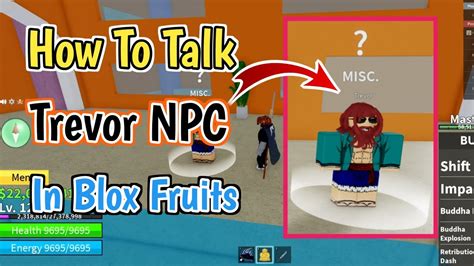 What Does Trevor Do In Blox Fruits 2024 How To Talk Trevor In Blox