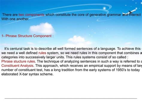 Generative Grammar Ppt