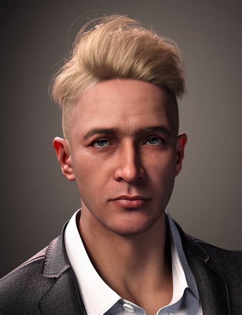 Fe Pompadour Hair For Genesis Daz D