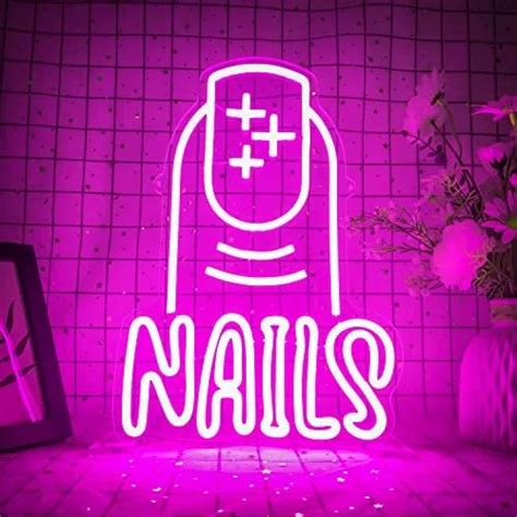 nails neon sign nail neon sign xin    pune id