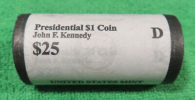 D John F Kennedy Unopened Coin Mint Roll Presidential Golden