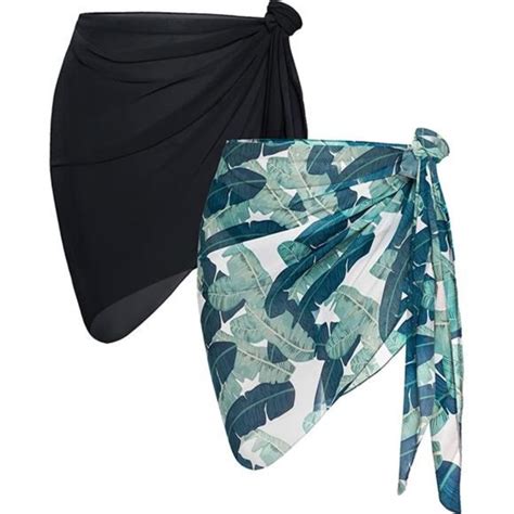 Variété Boutique Swim Women Beach Sarong Bathing Suit Wrap Skirt Sheer Bikini Swimsuit Cover