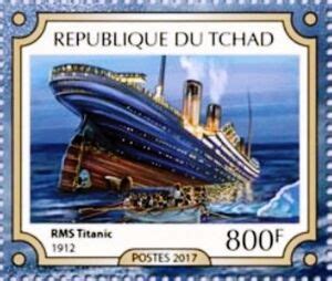 Stamp RMS Titanic 1912 Chad Sinking Of The Titanic 105th