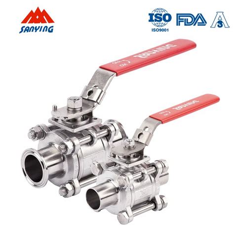 Piece Stainless Steel Tri Clamp Welded Manual Pc Ball Valves