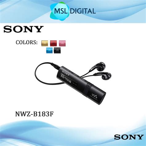 Sony NWZ-B183F NWZB183F B183F Walkman MP3 Player with Built in USB 4GB ...