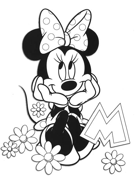minnie mouse colouring in pictures 2
