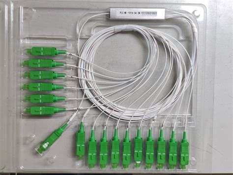 1X16 Blockless Fiber PLC Splitter Singlemode Fiber Sc APC Connector