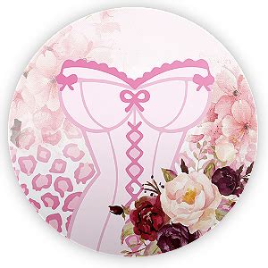 Painel Redondo Cha De Lingerie Sublimado D Sublistamps Sublima O